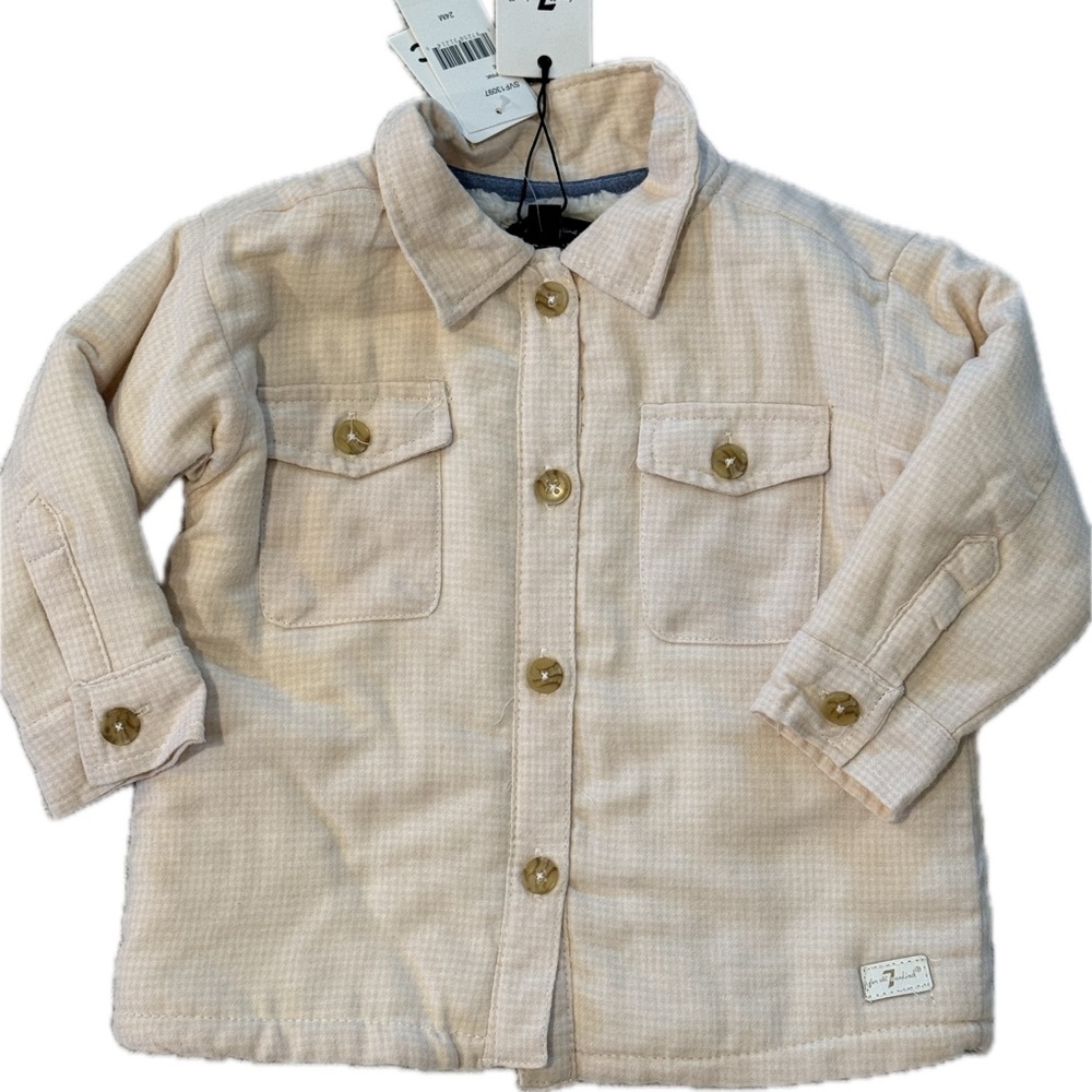 Toddler Girl Shacket 7 for All Mankind Sherpa